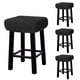 thumbnail image 1 of 4pcs Fundas para Taburetes Rectangulares, Fundas para Taburetes de Bar, Funda para Asiento de Silla de Banco de Madera Negra, 1 of 6