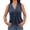 Navy blue, variant on Women V Neck Tank Tops Casual Summer Loose Fit Sleeveless Shirts Blouse