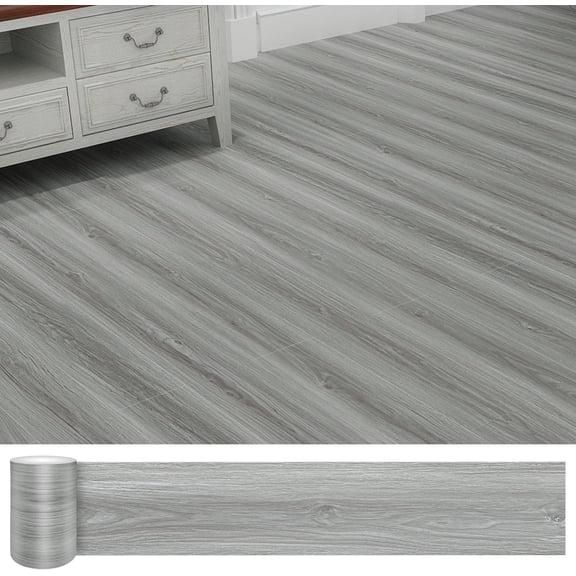 Peel and Stick Floor Tile Waterproof 36 Pack 54 Sq.Ft,(NO Sticky Residue Left)Wood Look Floor Tile, Self-Adhesive DIY Flooring Tiles for Bedroom,Waterproof Wood Plank Vinyl Tile Stickers, Living Room