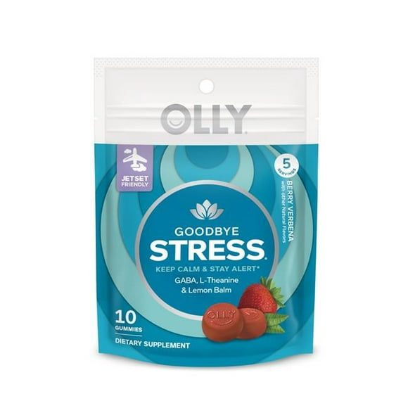 Olly 9040771 Gummie de Stress de Verveine de Baies Rouges - Pack de 8 - 10 Pièces