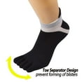 thumbnail image 2 of Women Toe Socks 5 Finger Cotton Wicking Athletic 6 pack, 2 of 7