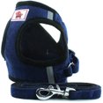 thumbnail image 1 of Arnés de entrenamiento suave chaleco de malla de tela para perro arneses para cachorro, gatos, animales pequeños Ps042 (xl, azul oscuro),11 Afortunado Sencillez, 1 of 4
