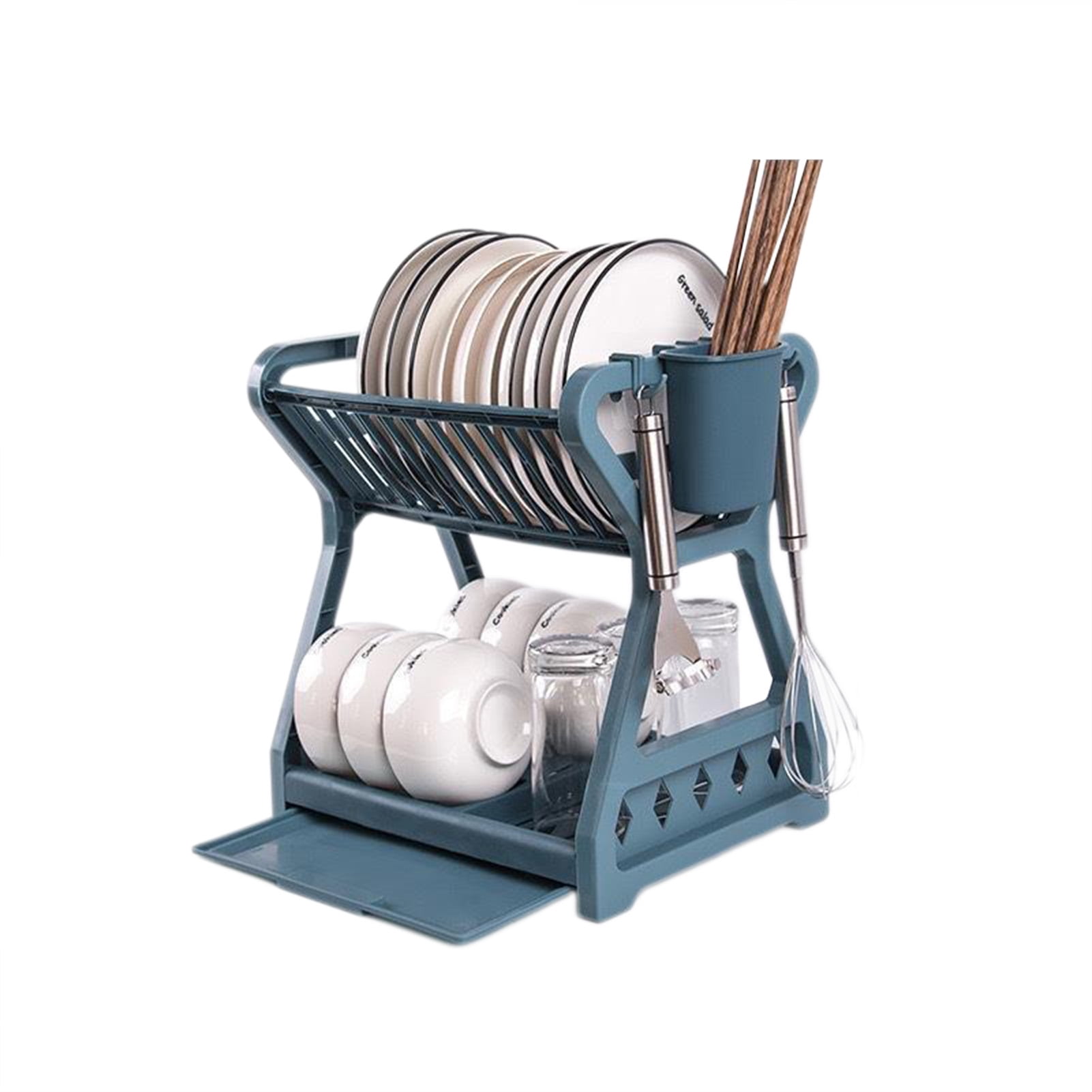 Dish Drying Rack - Large Size Multifunctional Drain Board Set, Durable  Tableware Drainer with Adjustable Rotating Drain, Model:DDR-001,by WEIKER.