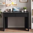 thumbnail image 2 of Bestier Computer Desk with 2 Storage Drawers,Home Office Writing Study Desk PC Table for Small Space,Black, 2 of 10
