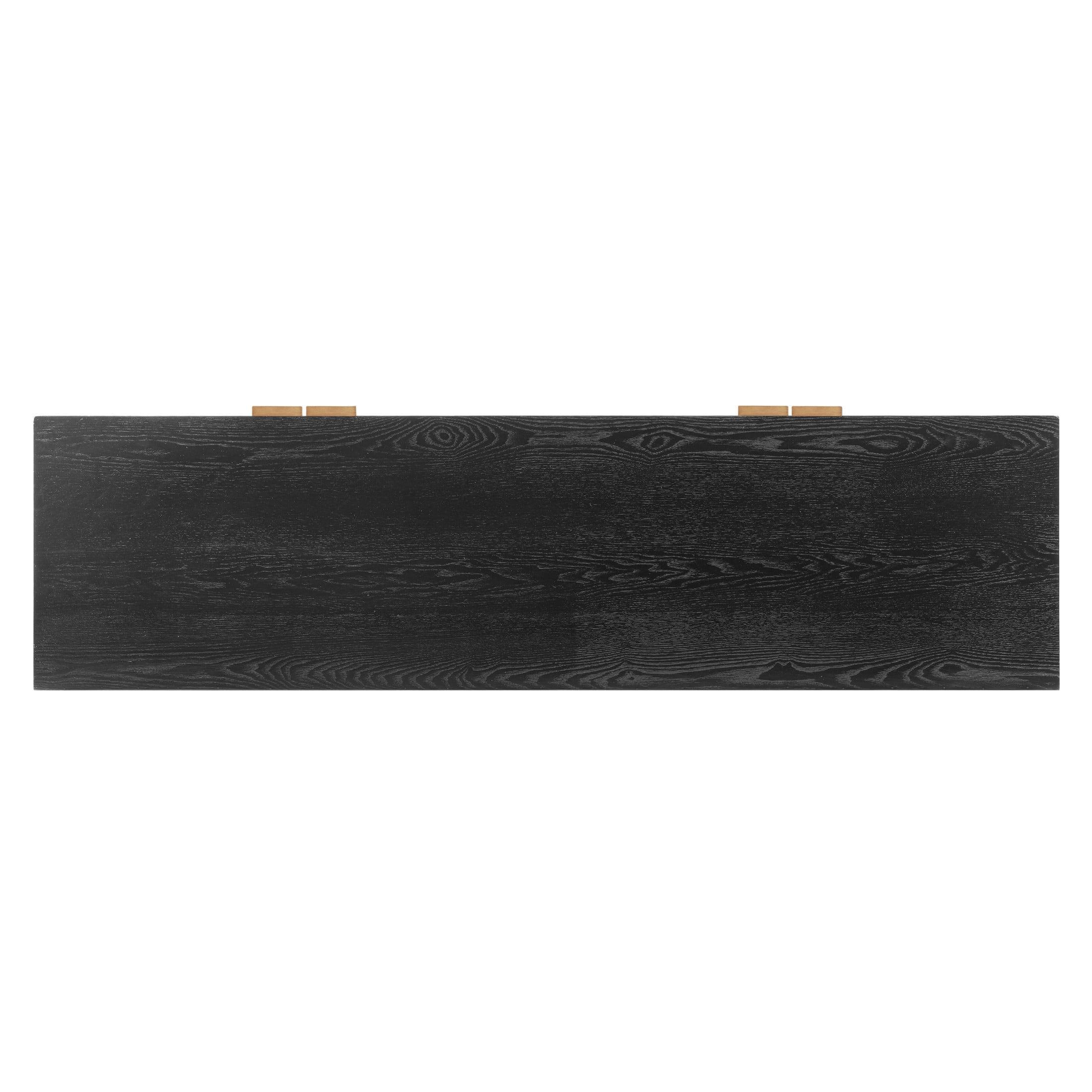 Christopher Knight Home 59" Modern Sideboard Storage Cabinet with Woven Fronts, 4 Doors, Black