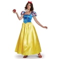thumbnail image 1 of Disfraz de princesa Disney para mujer, color blanco como la nieve, para adultos, Azul y Amarillo, L Disguise NA, 1 of 2