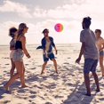 thumbnail image 4 of SharkTRUE Inflatable Summer Beach Ball Pool Swim Rubber Rainbow Volleyball Beach Garden Net Game, 4 of 8