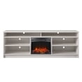 thumbnail image 4 of Ameriwood Home Hendrix 75" TV Stand with Electric Fireplace Insert in Ivory Oak, 4 of 10