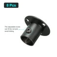 thumbnail image 3 of Unique Bargains Pole Sockets Flange Rod Holder Bracket Support Black 0.77" 8Pcs, 3 of 6