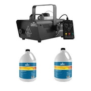 CHAUVET DJ Hurricane 1600 Fog Machine + HFG Water Based Smoke Fluid (2 Pack)
