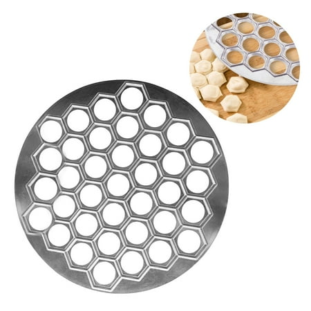 

Elenxs Dumpling Mould 37 Holes Dumpling Mold Aluminum Alloy Wonton Ravioli Maker Mould Kitchen Accessory