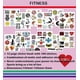 thumbnail image 3 of 100 pcs Fitness Stickers for Water Bottles Loptop Sports Inspirational Stickers Gym Power Motivational Stickers, 3 of 5