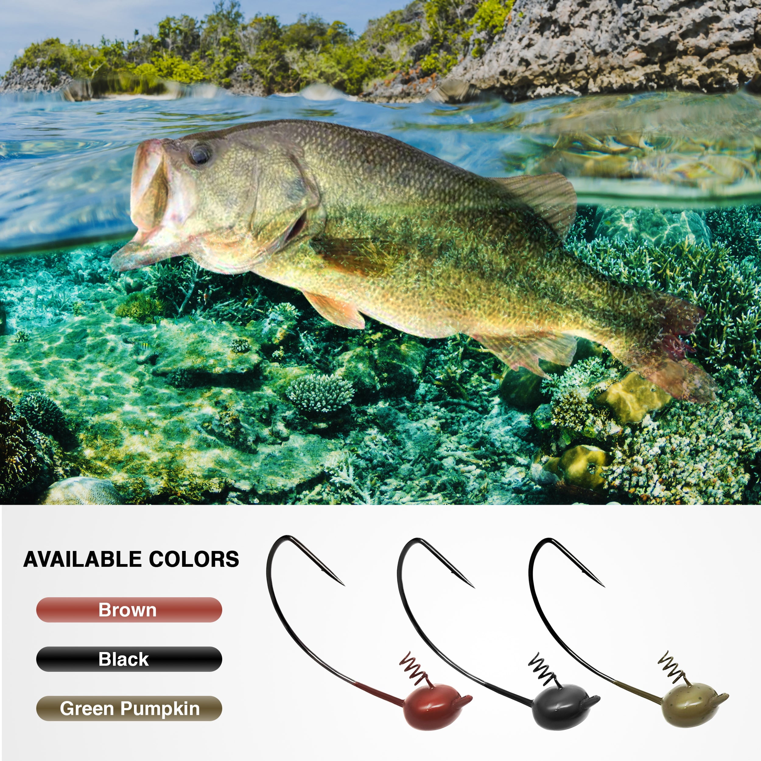 Reaction Tackle Shaky Head Black 3/8 EWG