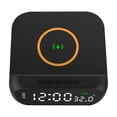 thumbnail image 2 of 3in1 15W Wireless Charger Clock LED Digital Display Alarm Clock Temperature Display Wireless Charging Bracket, 2 of 7