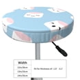 thumbnail image 2 of Uemuo Cartoon Sushi Pattern Round Bar Stool Seat Covers Washable Stool Cushion Slipcover Elastic Bar Chair Covers-, 2 of 7