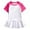 Hot Pink, variant on Girls Athletic Tennis Dress Outfit with Built-In Skort for Play and Comfortable Movement,Size 5-6 Years