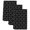 Black, variant on Vintage Wheat Color Kitchen Towels Set of 3, Geometric Abstract Diamonds Plaid Absorbent Dish Towels for Kitchen, Microfiber Hand Towel, Quick Drying Tea Towel for Cleaning Decorative Dishcloths