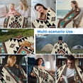 thumbnail image 5 of Southwest Geometric Cooling Blanket,Lightweight Breathable Summer Throw Blanket with Double Sided Cold Effect,Brown Mexican Aztec Boho Tribal Picnic Blankets Bed Sheet for Hot Sleepers 30"x40", 5 of 8