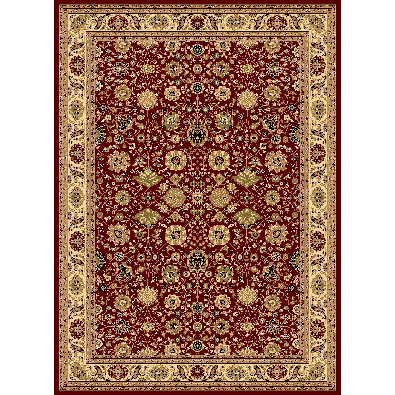 Rugs America New Vision Collection Tabriz Cherry 1332CHR Traditional