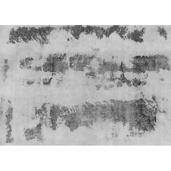 Ahgly Company Indoor Rectangle Abstract Gray Modern Area Rugs, 2' x 3'