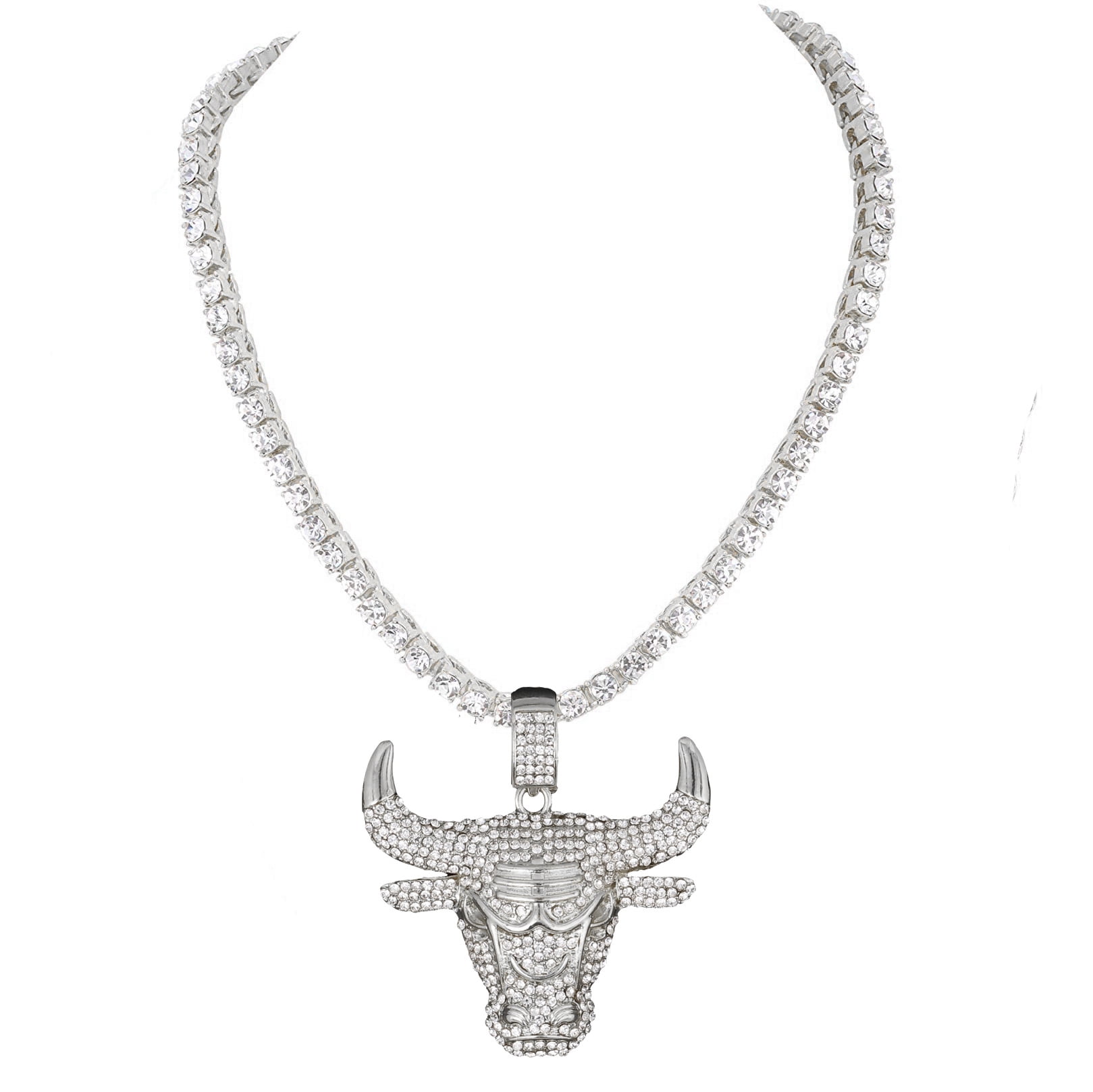 Iced Out Silver Chain