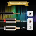 thumbnail image 4 of Stereo Audio Y Cord Cable Headphone Jack Plug 3.5Mm Aux Red White Rca Plugs, 4 of 6