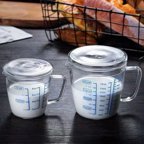 SPRING PARK Glass Measuring Cup Measuring Jug Multi-Purpose Measuring Mug for Liquid