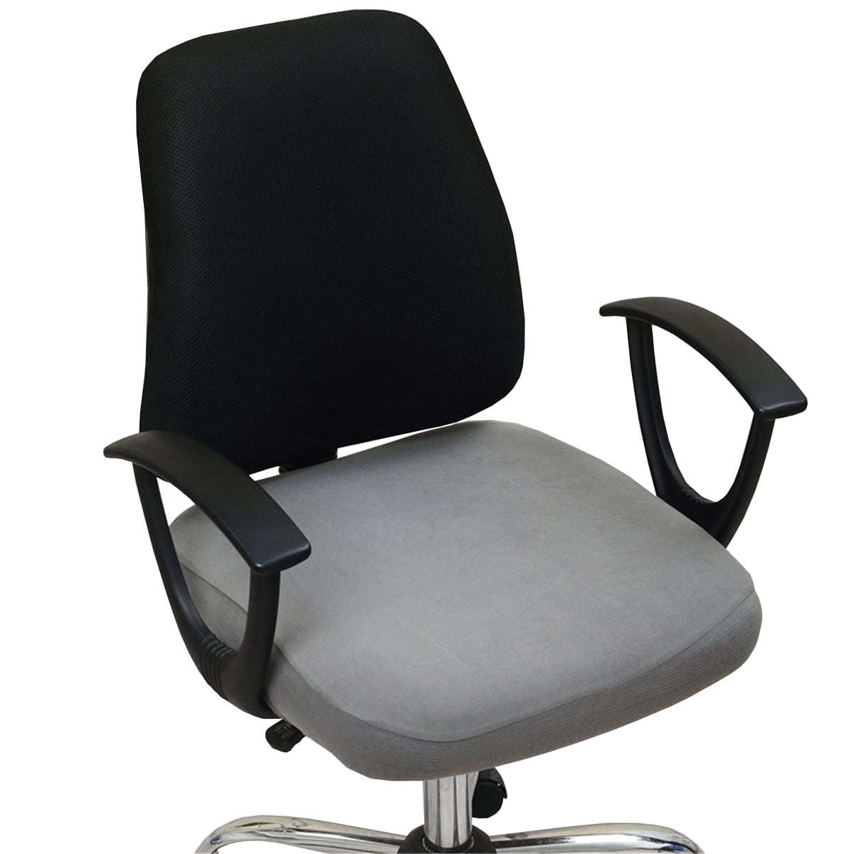FENG Velvet Office Chair Seat Covers, Stretch Fitted Office Room