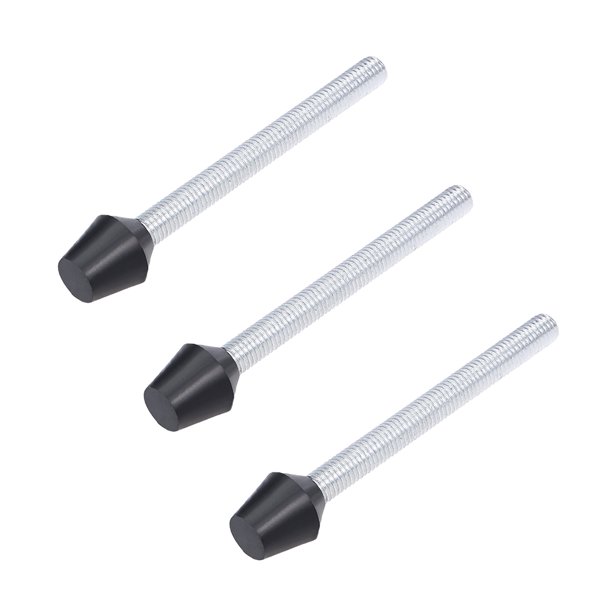 Toggle Clamp Foot Rubber Tip Carbon Steel M10x120mm 3pcs