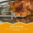 thumbnail image 3 of SEWCHICS 2Set Rotating Grill Forks For Oven Roasting Home Cooks And Grill Enthusiasts 11x197x197in, 3 of 8