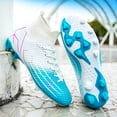 thumbnail image 4 of Zapatos de fútbol profesionales para hombre y mujer, botas de fútbol para exteriores, FG/TF, transpirables, Botines altos de entrenamiento, Unisex, 4 of 5