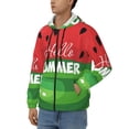 thumbnail image 3 of Naloa Watermelon Hello Summer Men’s Hoodies, Zip up Hoodie, Sweatshirts,Hoodies for Men Sizes S-3XL-Small, 3 of 5