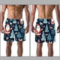 thumbnail image 3 of luoweisi Men's Beach Shorts Quick Dry Swim Trunks with Mesh Lining Merry Chrismas M, 3 of 5