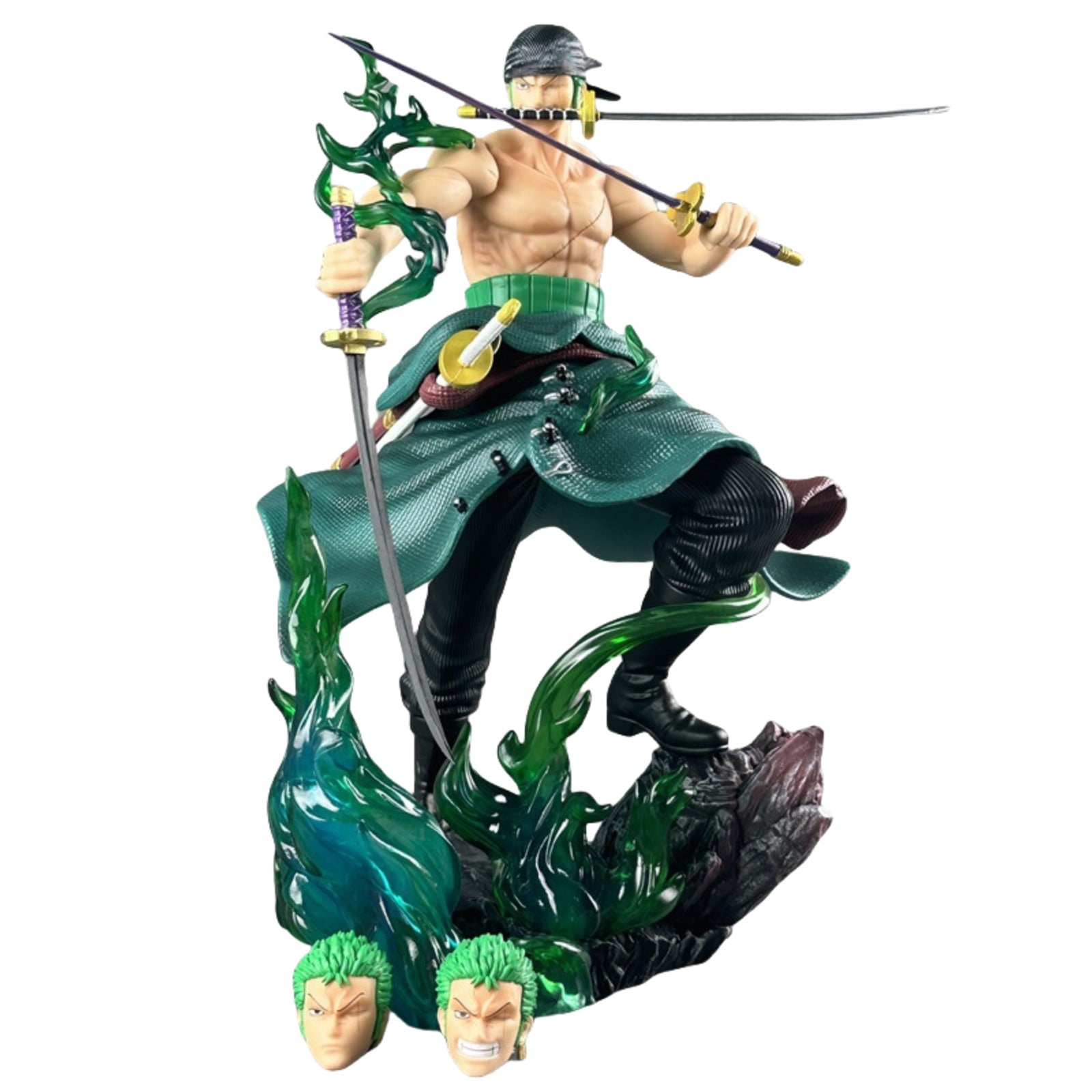Dxuioz Action Toys Cross-dressing Roronoa Zoro Figure Anime PVC Statue Character Figure Collection Model Gift Ornaments 12.40inch