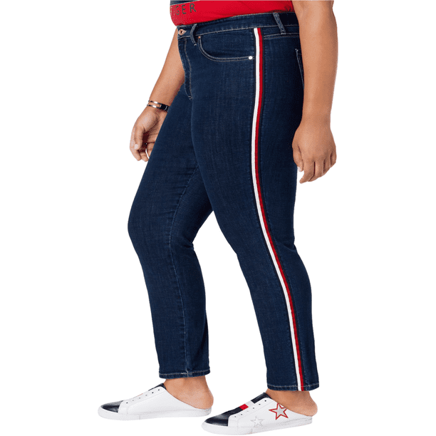 Tommy Hilfiger Mujer Tribeca Skinny Fit Jeans, Azul, 14W Tommy Hilfiger Ceñido