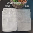 thumbnail image 3 of Langgg 40pcs Fine Denier Face Mask Filter Inserts Cotton Mask Soft Wicking PM2.5 Filtration Filter Inserts, 3 of 9