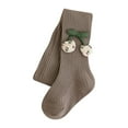 thumbnail image 4 of HUPOM Little Girls Thigh-High Soft Solid Casual Khaki 2024 Summer Clearance New Arrival Size S, 4 of 6