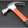 thumbnail image 6 of CD-Claw Hammer, 11 Oz Forged Steel Stubby Tack Hammer with Shock-absorbing Leather Handle for Driving and Pulling Out Nails (1)*1, 6 of 7