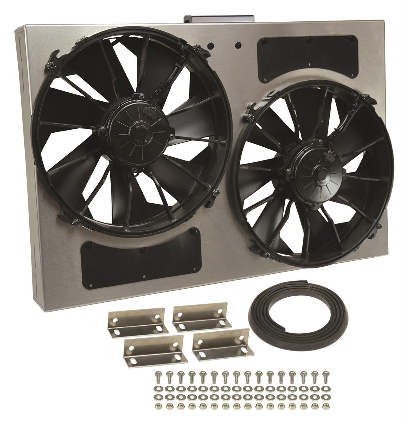 Derale 66826 HighOutput Dual Fan Assembly CFM 4000 Amp Draw 24.8 per
