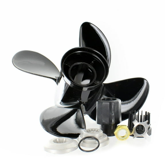 Quicksilver Marine New OEM 4 Blade Aluminum Propeller 10.1 x 15 RH, 48-8M8026640