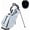 White, variant on IZZO Heritage Golf Stand Bag – Magnetic Quick-Access Pocket, Sleek 5-Way Top with Full-Length Dividers & Premium Comfort Straps, Dark Gray