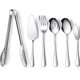thumbnail image 1 of 6 piezas de utensilios para servir Cuchara para servir grande Cuchara para servir Tenedor Cuchillo Buffet Catering Utensilios para servir Apto para lavavajillas para Buffet Desayuno Cena, 1 of 1