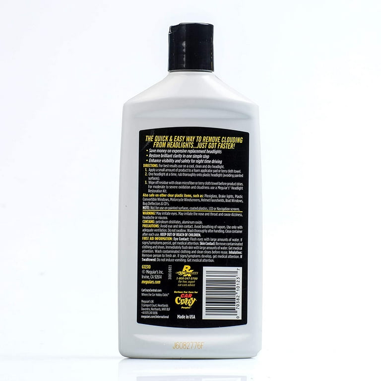  Meguiars G12310 PlastX Clear Plastic Cleaner and Polish, PSCUye  5 Pack(10 ounce) : Automotive