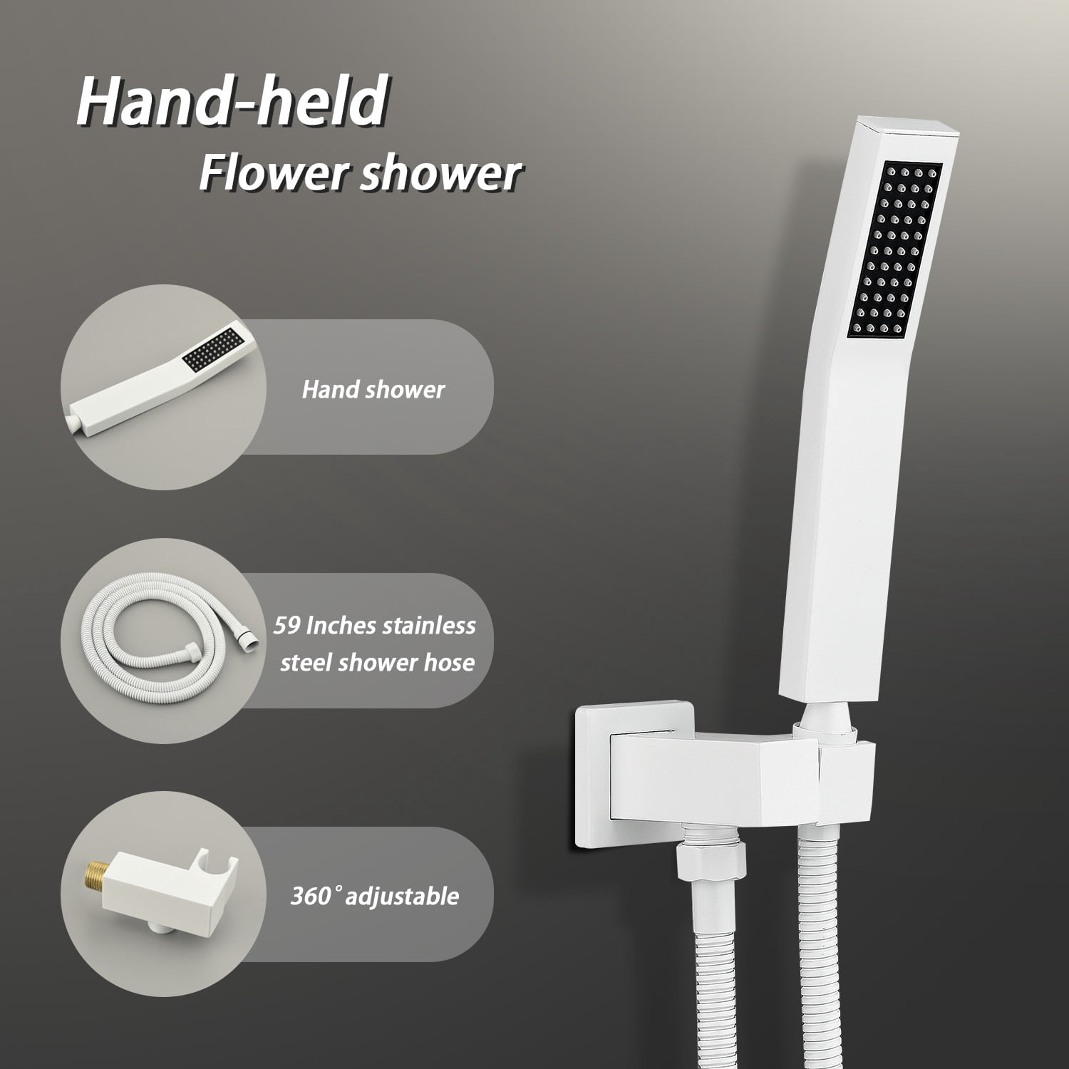 16 Inch Bathroom Luxury Rain Mixer Complete Combo Set Ceiling-Mounted Rainfall Shower Head and Handle System