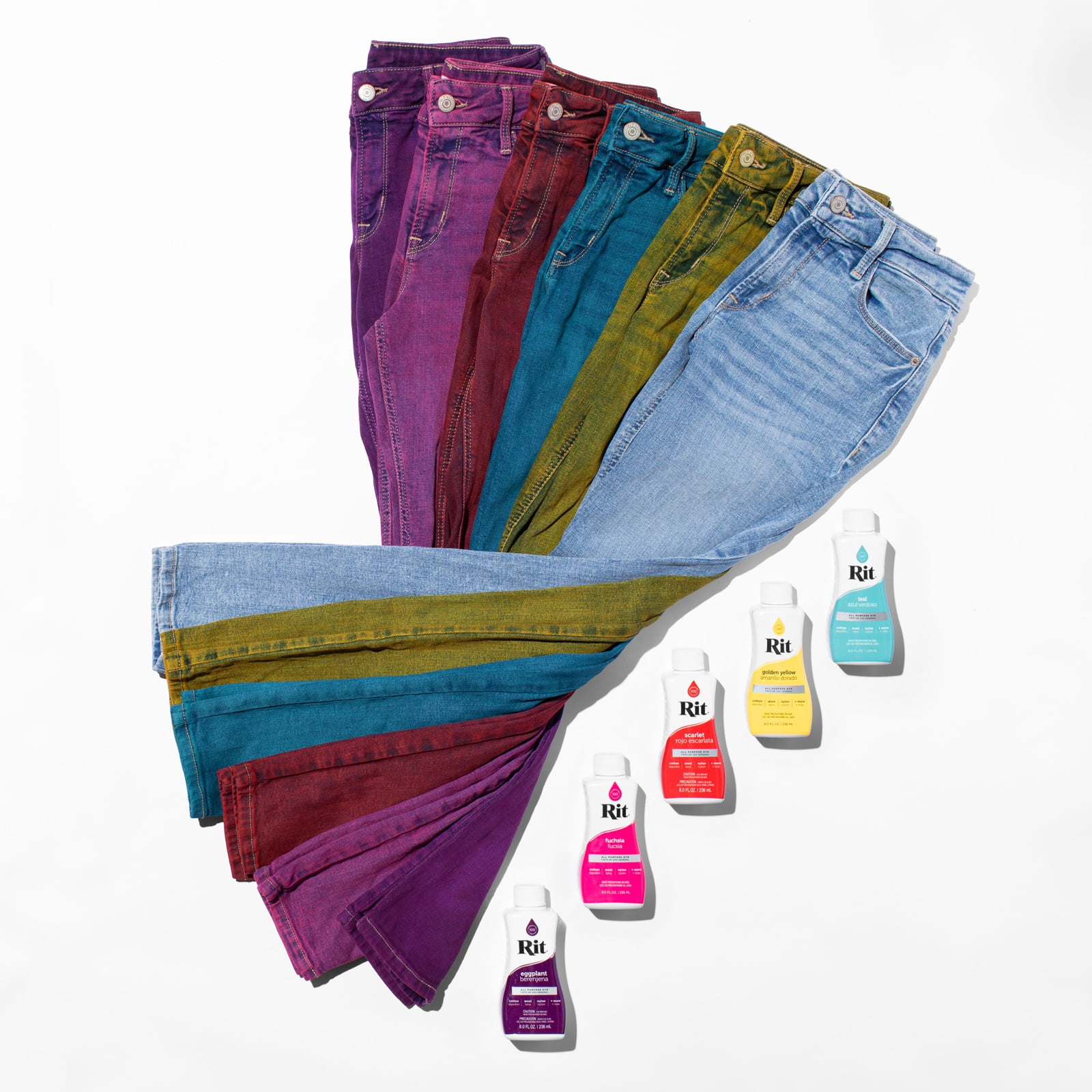 (3 pack) Rit All Purpose Liquid Dye, Purple, 8 fl oz