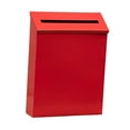 thumbnail image 1 of Wall Mount Mailbox Decorative Letter Box Postbox Large Capacity Newspaper Holder Red, 1 of 8