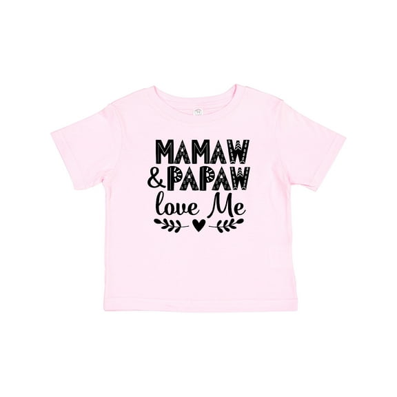 Inktastic Mamaw and Papaw Love Me Grandchild Boys or Girls Baby T-Shirt