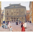 thumbnail image 2 of Jindřich Tomec 16x15 Gold Ornate Wood Frame and Double Matted Museum Art Print Titled - The Postsparkasse Building in Vienna (1900), 2 of 4