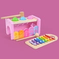 thumbnail image 3 of Xilófono para martillar y golpear, clasificador de formas, juguete sensorial Montessori, regalos Rosa, 3 of 8