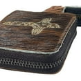 thumbnail image 6 of Cowhair Leather Western Wallet Coin Purse, 6 of 11
